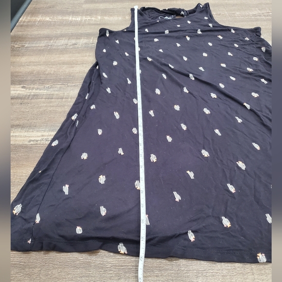 Sonoma Goods for Life Tank Top Swing Dress women's size Medium cactus graphic - Picture 6 of 8